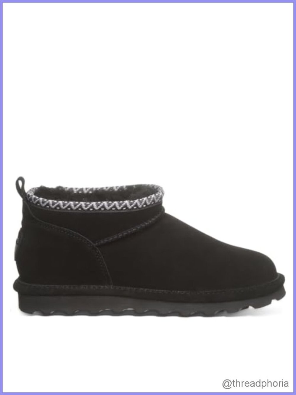 Suede Ankle Boot with Wool Blend Lining and Blown Rubber Outsole
